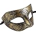 Antique Gold Black Roman Greek Men Venetian Mardi Gras Party Masquerade Mask