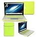 GMYLE 4 in 1 Bundle Soft-Touch Frosted Hard Case for Macbook Pro 13 inch with CD-ROM (Model: A1278) with Keyboard Cover, Screen Protector, Sleeve - Neon Yellow