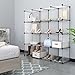 LANGRIA 16-cube Modular Clothes Shelving Storage Organizer DIY Plastic Shoe Rack Cabinet