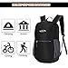 G4Free Ultra Lightweight Packable Backpack Travel Hiking Daypack Small Handy Foldable Outdoor Camping Backpack (3-Black-New)