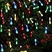 Solar String Lights 8 Lighting Modes 29 Feet 50 LED Water Drop Decorative Lights String Waterproof Outdoor Garden Fairy Lights for Garden, Patio, Yard, Home, Parties, Multi Color