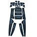 2018 2019 KONA Car Cushion Non-Slip Gate Slot Pad Cup Mat Car Interior Door Slot Pad Automotive Decoration 16pcs/Set (Blue)