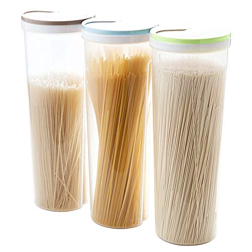 Bibilan 3 Pack Spaghetti Storage Jars