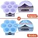 Bonbo Instant Pot Silicone Egg Bites Molds Fits 5,6,8 qt Pressure Cooker, Reusable Storage Container & Freezer Tray with Lid and 2 Baby Spoons