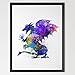 Dignovel Studios 8X10 Daenerys Dragon Game of Thrones Inspired Watercolor Art Print Wall Art Hanging Home Decor Nursery decor Kids Art N366