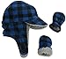 N'Ice Caps Little Kids Boys Baby Fleece Flap Hat Mitten Winter Set Sherpa Lined Toddler Infant