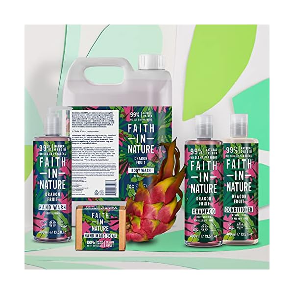 Faith-in-Nature-Natural-Dragon-Fruit-Hand-Wash-Revitalising-Vegan-Cruelty-Free-Parabens-and-SLS-Free-400ml-Packaging-May-Vary Faith In Nature Natural Dragon Fruit Hand Wash, Revitalising, Vegan and Cruelty Free, No SLS or Parabens, 400 ml