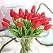 AHXHWKA 30 pcs Real-Touch Artificial Tulip Flowers Home Wedding Party Decor