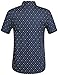 SSLR Men's Prints Casual Short Sleeve Button Down Shirt (Medium, Rust Indigo)