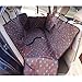 Sunshines Union Dog Seat Cover Car Seat Cover for Pets Protection Hammock Cover Waterproof Scratch Proof Nonslip Backing Durable Backseat Dog Cover with Side Flaps for Car SUV Truck Coffee