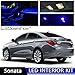 LEDpartsNow Interior LED Lights Replacement for 2011-2014 Hyundai Sonata Accessories Package Kit (8 Bulbs), BLUE