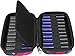 20 Bottle Essential Oil Carrying Case Premium Hard Shell Protection for up to 20 Bottles – Perfect for Roller and Standard Bottles 5ml to 10ml – Great for Travel (Black Hearts)