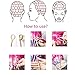Aosome 12pcs Dreadlock Extension Full Handmade Brown Synthetic Hair Extension, 30cm/12in
