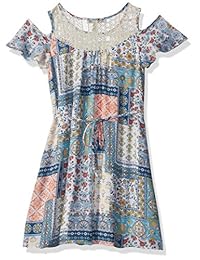 Frío sin habla Big Girls 'hombro hombro Chifón Vestido