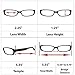 Fashion Reading Glasses 2.50 3 Black (3 Pack) F503