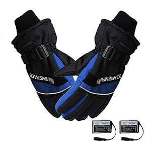 Heated Gloves, USB Rechargeable Heated Fingers Warm Safe Constant Temperature Hands Warmer for Cycling Motorcycle…
