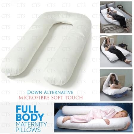 Maternity Pregnancy Extra Fill Comfort U Or V Pillows Body Back