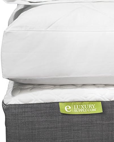 ExceptionalSheets Quilted Deluxe Blended Feather and Down Bed/Mattress Topper - 233 Thread Count, King