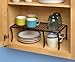 Spectrum Diversified Ashley Sturdy Steel Wire Storage Shelf Organizer, Expands to Fit Kitchen & Bathroom Cabinets, Rust-Resistant Finish, Bronze