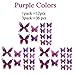 Ewong Butterfly Wall Decals, 36PCS 3D Butterflies Home Decor for Room, Wall Sticker for Girls Room Kids Bedroom Bathroom Baby Nursery Decoration (Purple)