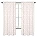Sweet Jojo Designs Blush Pink and White Damask Girls Window Treatment Panels Curtains for Amelia Bedding Collection - Set of 2
