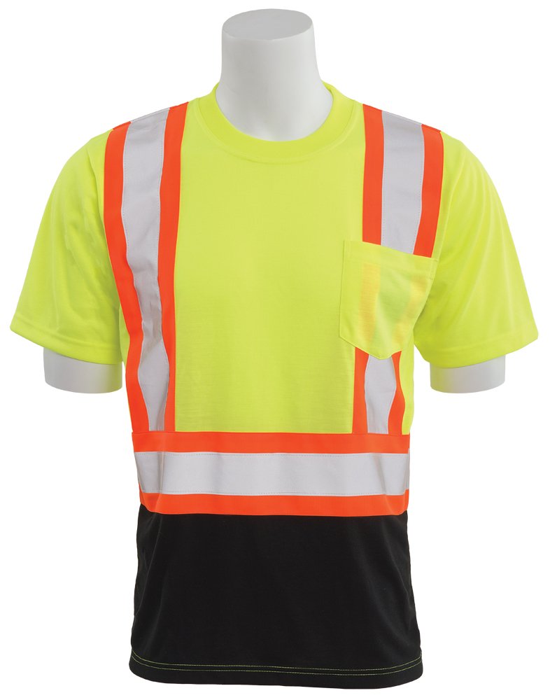 Yellow ERB Safety Products 63604 ERB 9604SBC HVL Short Sleeve