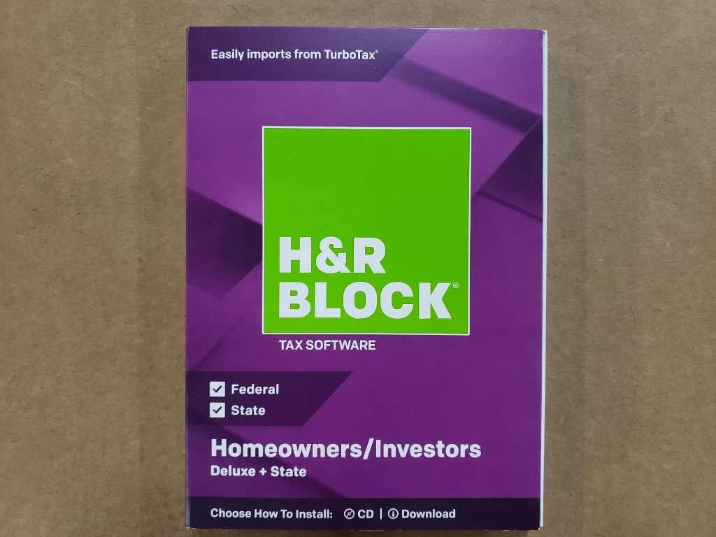H R Block Deluxe State 2018 Homeowners Investors Tax Software