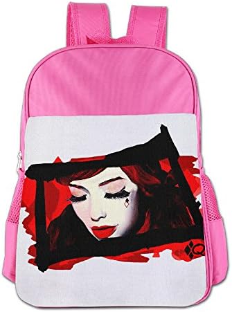 Satain Cute 2016 American Super Hero Film Character Kids Children School Bag For 4-15 Years Old Pink