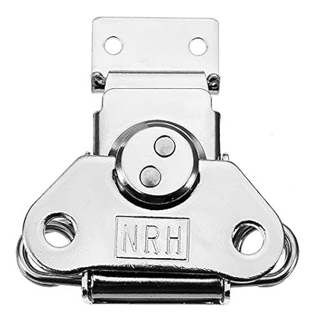 KUNSE 6331A Cold Rolled Silver Twist Draw Toggle Latch Rotary Turn with Catch Plate