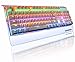 Reetec Rainbow Backlit 104 Keys Waterproof USB Wired Mechanical PC Gaming Computer Keyboard with Blue Switches