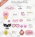 Sweet 16 Party Supplies by Serene Selection, Rose Gold Birthday Decorations for Girls, Photo Booth Props, Silver Fringe Foil Curtain, Cake Topper, Happy Birthday Balloons, Sash, Sixteen Decorations