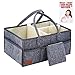 Atlas Trails - Baby Diaper Caddy Portable Organizer - Changing Table Nursery:Large Storage Basket Tote. Must Have Nursery Bag for Craft. Perfect Newborn Shower Registry 15x9.5x7.5in(Earth)