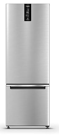 Whirlpool 325 L 2 Star Frost Free Double Door Refrigerator (IF PRO BM INV 340 ELT+, Omega Steel, Bottom Freezer)