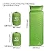 REDCAMP Self-Inflating Sleeping Pad with Attached Pillow, Compact Lightweight Camping Air Mattress with Quick Flow Value, Green 77
