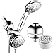 HOTEL SPA - Shower Heads with Handheld Spray - High Pressure with Shower Filter - 4 Inch Showerhead, 4 Inch Handheld Shower Head - 3-in-1, 30 Setting Shower Heads, Showerspa (Chrome)