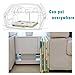 HAN-MM Baby Folding Mat Baby Playmat Foam Floor Slip Extra Large Foam Reversible Waterproof Portable Double Sides Kids Baby Toddler Outdoor or Indoor Use Non Toxic（77x69x0.4in） Elephant