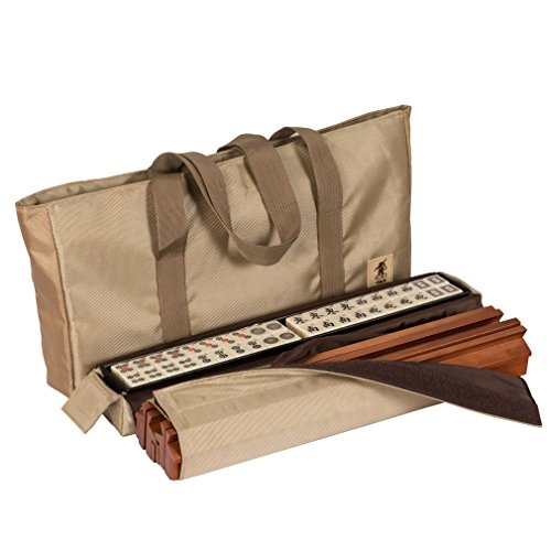 American Mahjong (Mahjongg, Mah-Jongg) Set w/ 166 Tiles, All-In-One Racks / Pushers, Accessories, and Soft Case / Bag - 'Mojave'