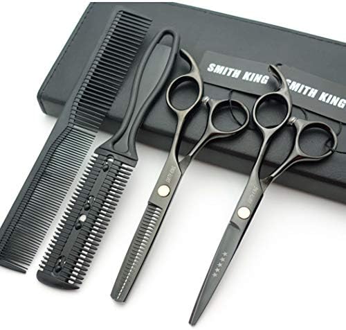 5.5 Inches Hair Scissors with Thinning Comb Hair Cutting Shears Thinning Shears set for Professional and Personal (Grey)