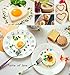 Fried Egg Mold Pancake Rings Set of 10 - BEMINH Stainless Steel Non-Stick Egg Shaper Ring with Silicone Pastry Brush and Egg Yolk White Separator, Kitchen Cooking Tools for Kids and Lovers