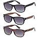 GAMMA RAY 3 Pairs Bifocal Gradient Sunglasses Readers Reading Glasses - 2.00x