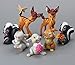 Bambi Thumper Flower Playset 7 Figure Cake Topper Toy Doll Set