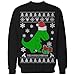 BeWild Brand® - T-Rex Hates Christmas - Ugly Christmas Sweater Adult Crewneck