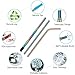 Reusable Straws,LUYATA 16pcs collapsible straw Reusable Drinking Strawswith Case Stainless Steel Straws Eco-friendly Portable Straws with Silicon Tips Hook Telescopic Cleaning Brush
