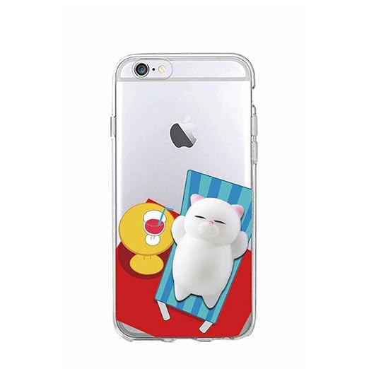 title=Cover iPhone 6s Plus, Squishy 3D Animal Animale Cat Gatto iPhone 6s Plus Case,