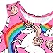 Rainbow Unicorn Dress for Girls Sleeveless Party Birthday Clothes