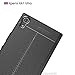 Cocomii Stitch Leather Design Sony Xperia XA1 Ultra Case, Slim Thin Glossy Soft TPU Silicone Rubber Gel Luxury Leather Pattern Fashion Bumper Cover Compatible with Sony Xperia XA1 Ultra (Black)
