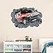Cartoon DIY 3D Car Wall Stickers For Kids Rooms Home Decor Adesivo De Parede Vinilos Decorativos Wall Art Decal 70*100cm QT07