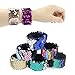 HEHALI 12pcs Mermaid Slap Bracelet 2 Colors Reversible Charm Bracelets Magic Sequins Flip Wristband Bracelets for Birthday Party Favors