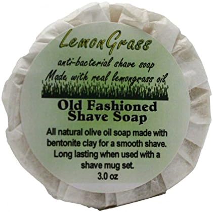 All Natural, Handmade, LemonGrass Shave Soap by Amish Country Essentials. 3oz