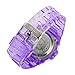 Kids Watches Outdoor Sports Children Watch Stopwatch Quartz Watches Boy Girls 7 Colors LED Digital Alarm Watch (Purple)